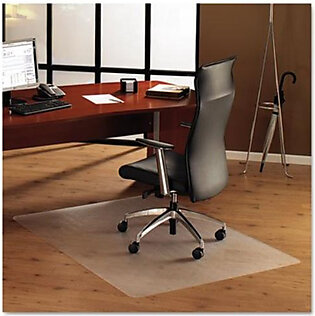 Cleartex Hardwood Floor Chair Mat - Home, Office - 53" Length X 48" Width X 75 Mil Thickness Overall - Polycarbonate - Clear (1213419er)