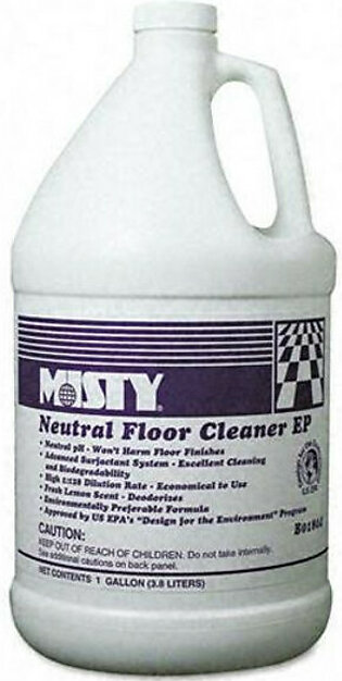 Zep 1033704EA Neutral Floor Cleaner Ep, Lemon, 1 Gal Bottle B18044