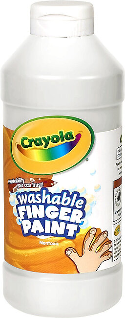 Crayola Washable Finger Paint Marker - 2 Lb - 1 Each - White (cyo-551332053)