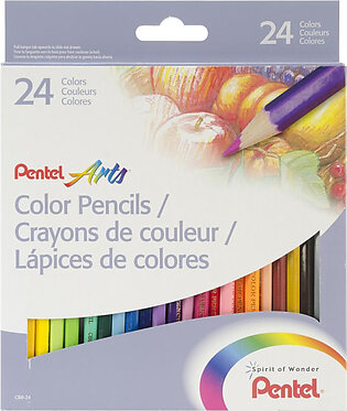 Pentel Colored Pencils 24/pkg- 10966100