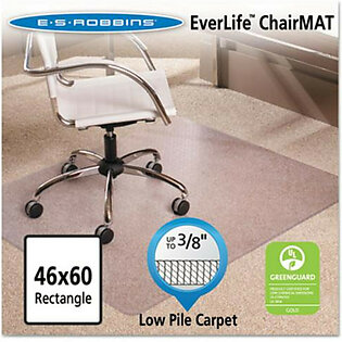 Es Robbins 128371 46x60 Rectangle Chair Mat, Multi-task Series Anchorbar For Carpet Up To 3/8"