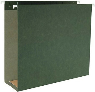 Business Source Hanging Box Bottom File Folder - Letter - 8.50" X 11" - 3" Expansion - 1/5 Tab Cut - Standard Green - 25 / Box (BSN43852)
