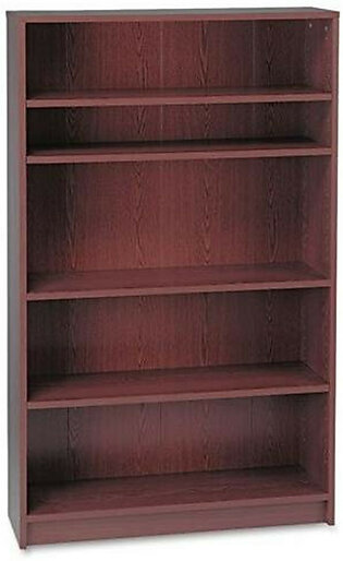 Hon 1870 Series Laminate Bookcase - 36" X 11.5" X 60.1" - Wood, Hardboard, Particleboard - 5 X Shelf[ves] - Stain Resistant, Abrasion Resistant, Leveling Glide - Mahogany (1875N)