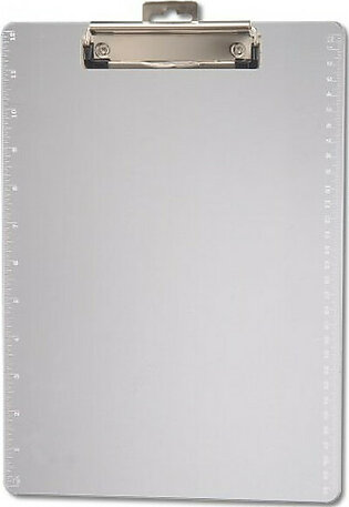 Oic Transparent Plastic Clipboard - 0.50" Clip Capacity - 8.50" X 11" - Low-profile - Plastic - Clear (83016_40)