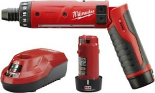 Milwaukee Electric Tools 2101-22 Milwaukee M4 1/4 In. Hex Screwdriver W/ [2] Batteries Kit