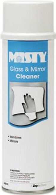 Zep 1001447 Glass And Mirror Cleaner With Ammonia, 19 Oz Aerosol Spray, 12/carton