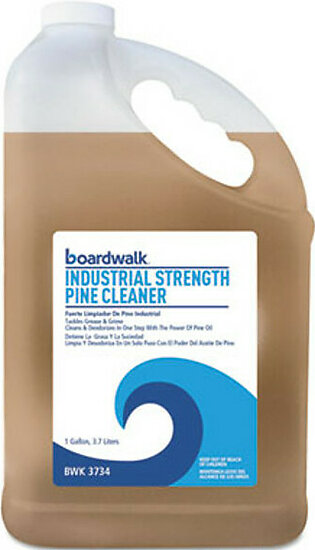 Boardwalk BWK4734 Industrial Strength Pine Cleaner, 1 Gallon Bottle, 4/carton