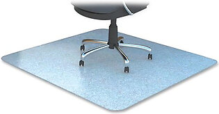 Lorell Polycarbonate Chair Mat - Hard Floor, Carpeted Floor - 60" Length X 60" Width - Polycarbonate - Clear (LLR02357)