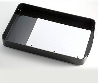 Oic Front Loading Letter Tray - 2" Height X 10.8" Width X 15.6" Depth - Plastic - Black (OIC22242)