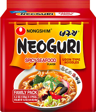 Nongshim Neoguri Spicy Seafood Udon (4 pack)