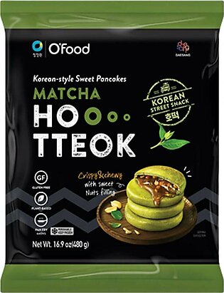 O'Food Hotteok (Korean Sweet Pancake), Green Tea Flavor