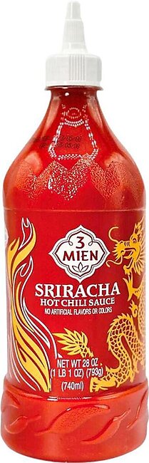 3 Mien Sriracha Hot Chili Sauce (28 oz)