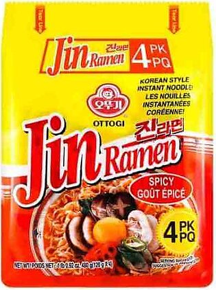 Ottogi Jin Ramen, Hot (4 pack)