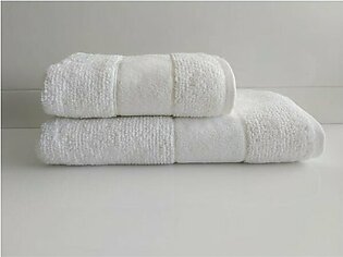 Ronald towel, size 50x90 cm, white color