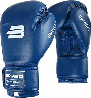 BoyBo Basic Boxing gloves K/W, 14 OZ, blue