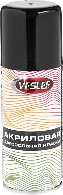 Veslee aerosol paint acrylic, black glossy, RAL 9005, 100 ml