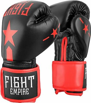 FIGHT EMPIRE Boxing Gloves for Children, 6 oz, black