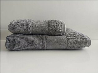 Ronald towel, size 50x90 cm, gray color