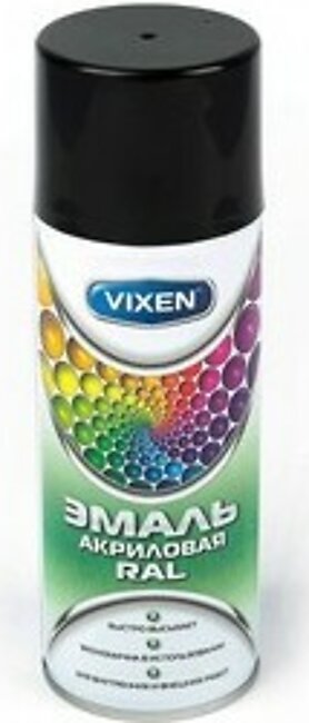 Acrylic enamel Vixen, black amber, RAL 9005, Aerosol 520 ml
