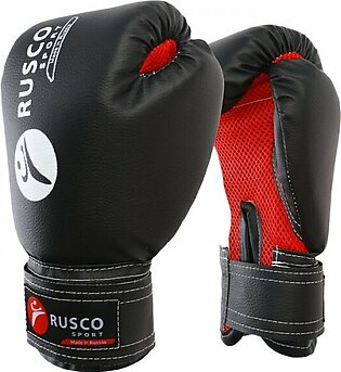 Boxing gloves RUSCO SPORT leather 8 oz black