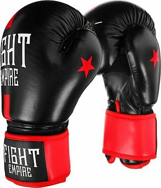 FIGHT EMPIRE Boxing Competitive Gloves, 10 oz, black / red