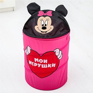 Basket for toys "My toys" Minnie Mouse with handles and lid