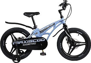Bicycle 18 "Maxiscoo Cosmic Deluxe, Blue matte color