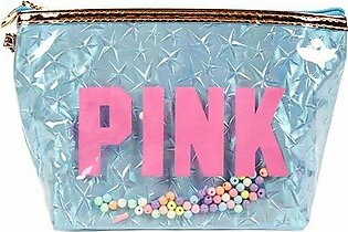 Pink Glitter Makeup Bag