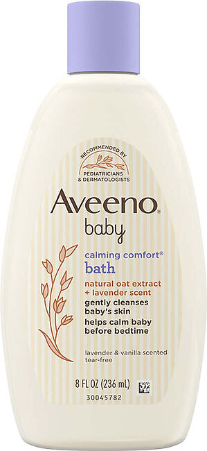 Aveeno Baby Calming Comfort Bath Body Wash Lavender & Vanilla 8oz/236ml