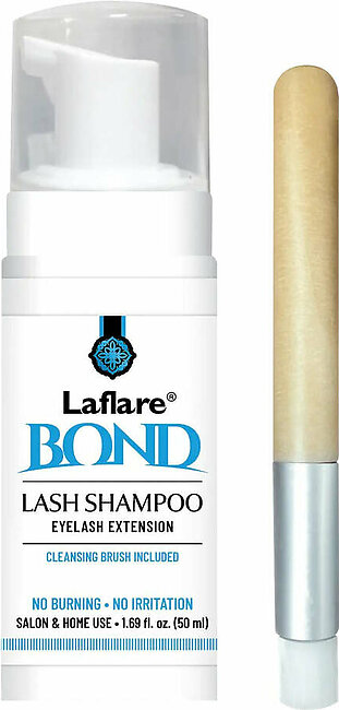 Laflare Eyelash Extension Lash Shampoo With Cleansing Brush 1.69oz/ 50ml