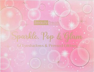 Beauty Treats Sparkle, Pop & Glam Eyeshadow Palette 67 Colors