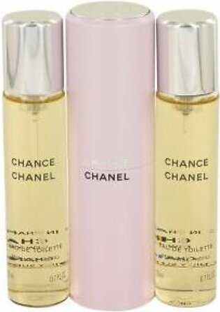 Chance by Chanel Mini EDT Spray + 2 Refills 3 x.7 oz for Women