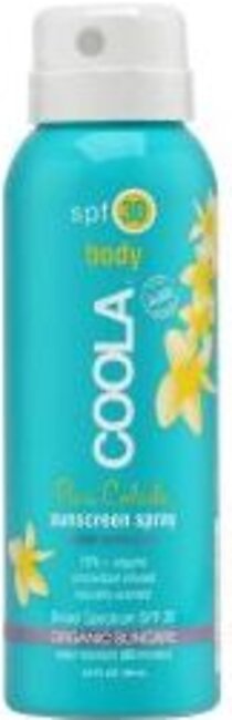 COOLA Travel size Classic Body Organic Sunscreen Spray SPF 30 - PiNa Colada 88ml/3oz