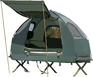 1-Person Compact Portable Pop-up Air Mattress Tent