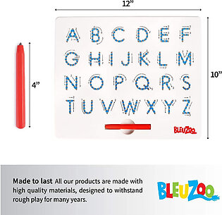 BleuZoo 2-in-1 Alphabet Magnetic Letter Tracing Board