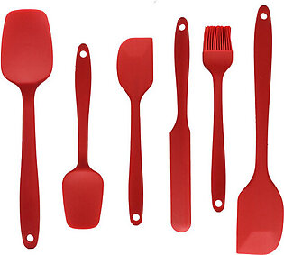 Cheer Collection Silicone Spatula Set for Nonstick Cookware
