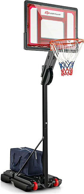 Basketball Hoop with 5 to 10-Foot Adjustable Height
