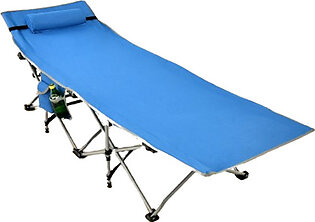 Costway Folding Camping Cot with Side Pocket