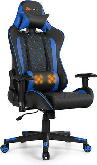 Massage Gaming Chair with Lumbar Support