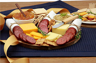 Classic Gourmet Cheese Snacks Charcuterie Board