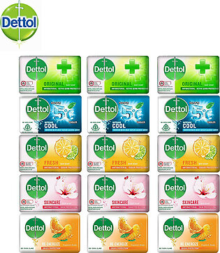 Dettol™ Assorted Antibacterial Bar Soap, 3.5g (15-Pack)