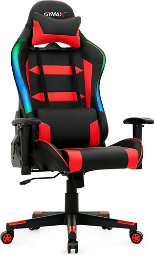 Gaming Chair Adjustable Swivel Computer Chair with LED Lights and Remote