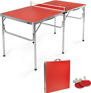 Indoor Portable Ping-Pong Table with Accessories