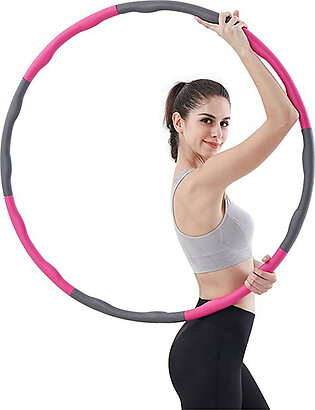 Adults' Weighted Foldable & Adjustable Exercise Fitness Hoop