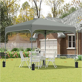 10' x 10' Pop-up Canopy Tent with Wheeled Carrying Bag and 4 Sand Bags