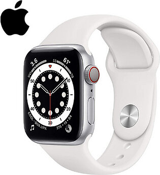 Apple® Watch Series 6, 40mm, 4G LTE + GPS – Silver Aluminum Case
