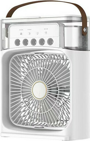 Portable Air Conditioners Fan, Ultra Quiet Personal Small Cooling Misting Fan for Makeup, Home, Office, Travel (White)