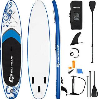 Costway 11-ft Inflatable Stand Up Paddle Board with Carry Bag