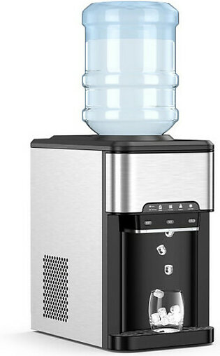 3-in-1 Water Cooler Dispenser with Built-in Ice Maker
