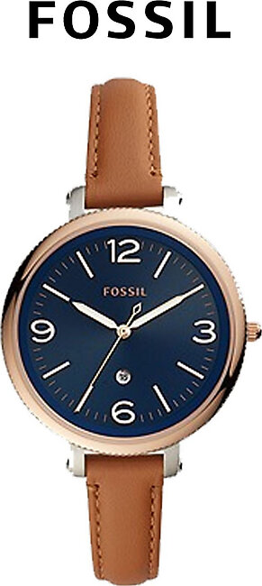 Fossil Women's Classic Blue Dial Watch